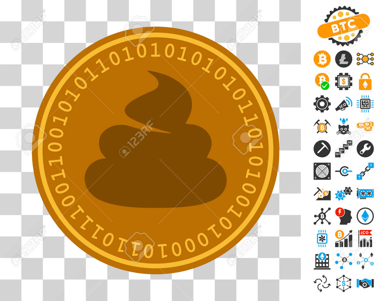 ボーナスビットコインマイニングとブロックチェーンクリップアートとうんこデジタルコイン ピクトグラフ ベクトルイラストスタイルはフラットな象徴的なシンボルです ビットコインアプリ用に設計されています のイラスト素材 ベクタ Image