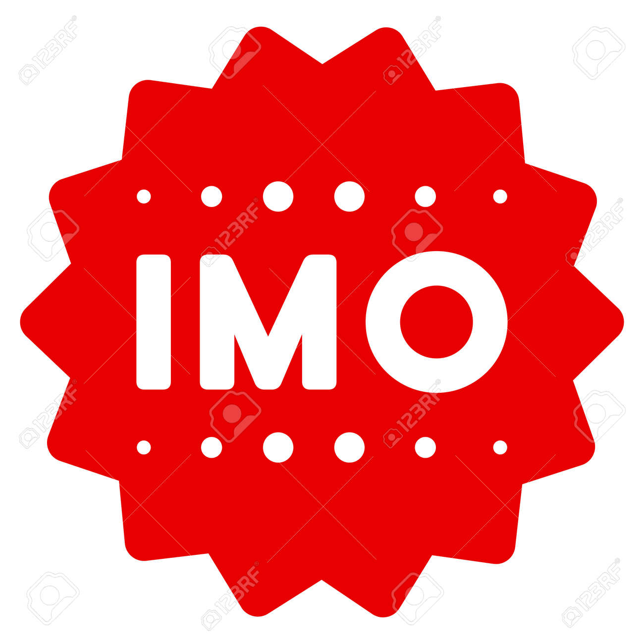 Imo Token Flat Raster Pictograph. An Isolated Icon On A White Background.  Stock Photo, Picture and Royalty Free Image. Image 93938511.