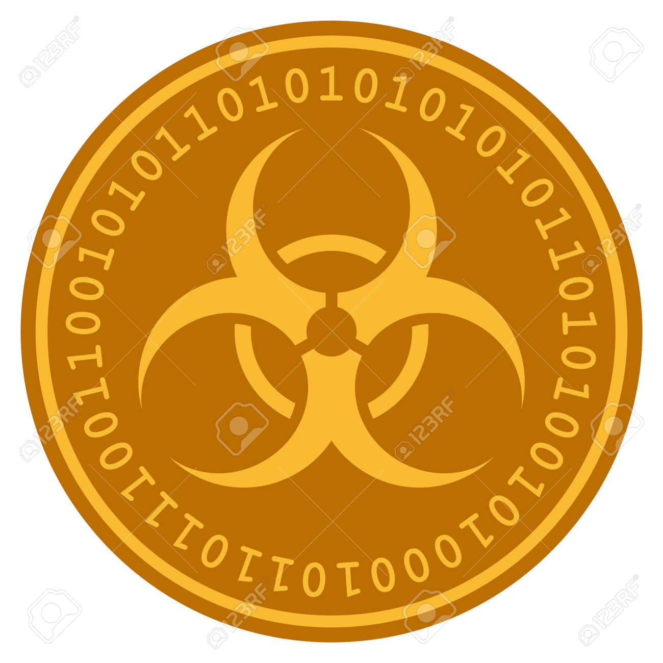 Cone De Moeda Digital De Ouro De Risco Biologico Estilo De Vetor E Um Simbolo De Criptomoeda De Moeda Plana Amarelo Ouro Ilustraciones Vectoriales Clip Art Vectorizado Libre De Derechos Image 94898413