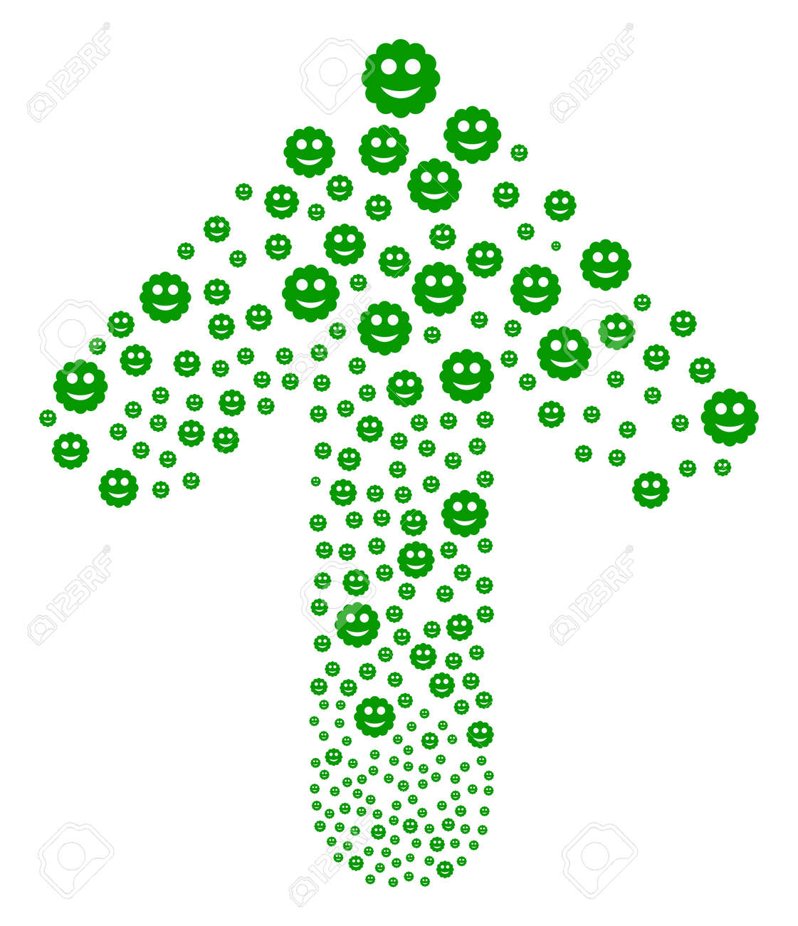 smiled sticker illustration done in the shape of up pointing royalty free cliparts vectors and stock illustration image 97144113 123rf com