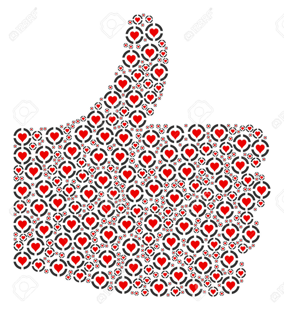 thumb finger up shape