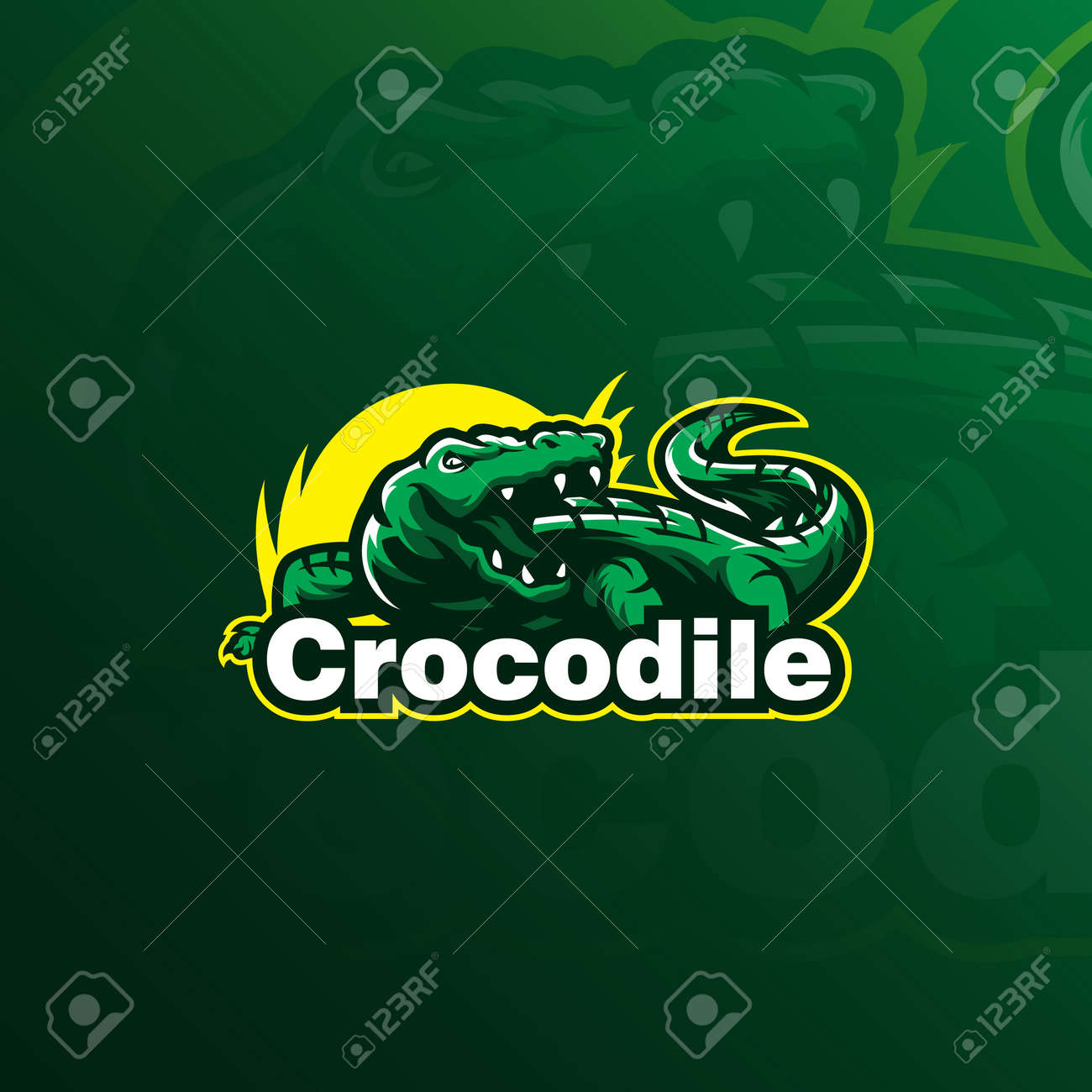 logo crocodile