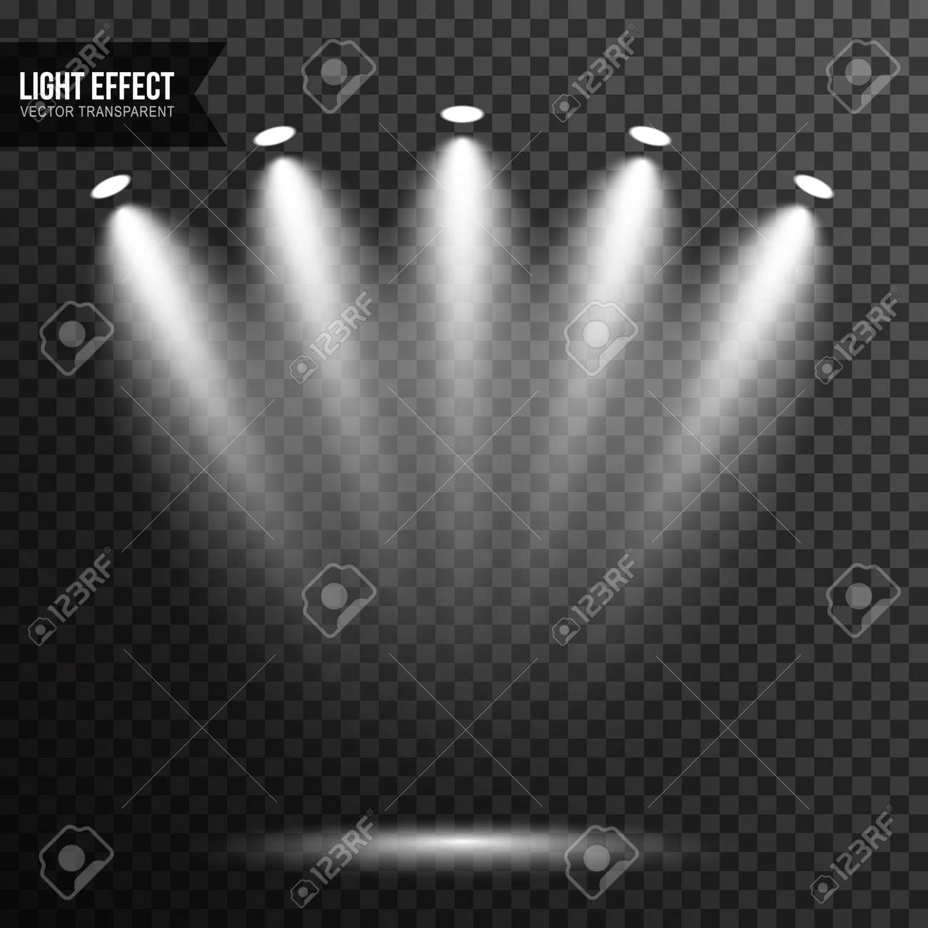 Spotlight illumination, bright light, stage, podium vector transparent - 122379312 Spotlight illumination, bright light, stage, podium vector transparent - 122379312