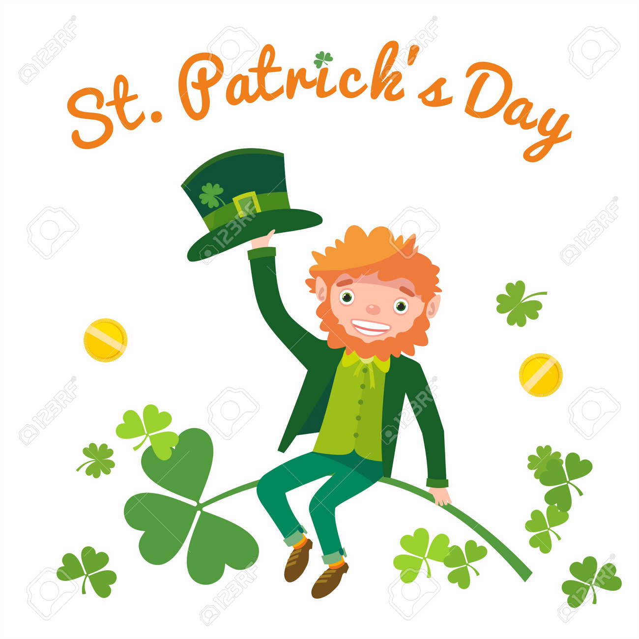 saint patricks day leprechaun template royalty free cliparts leprechaun template