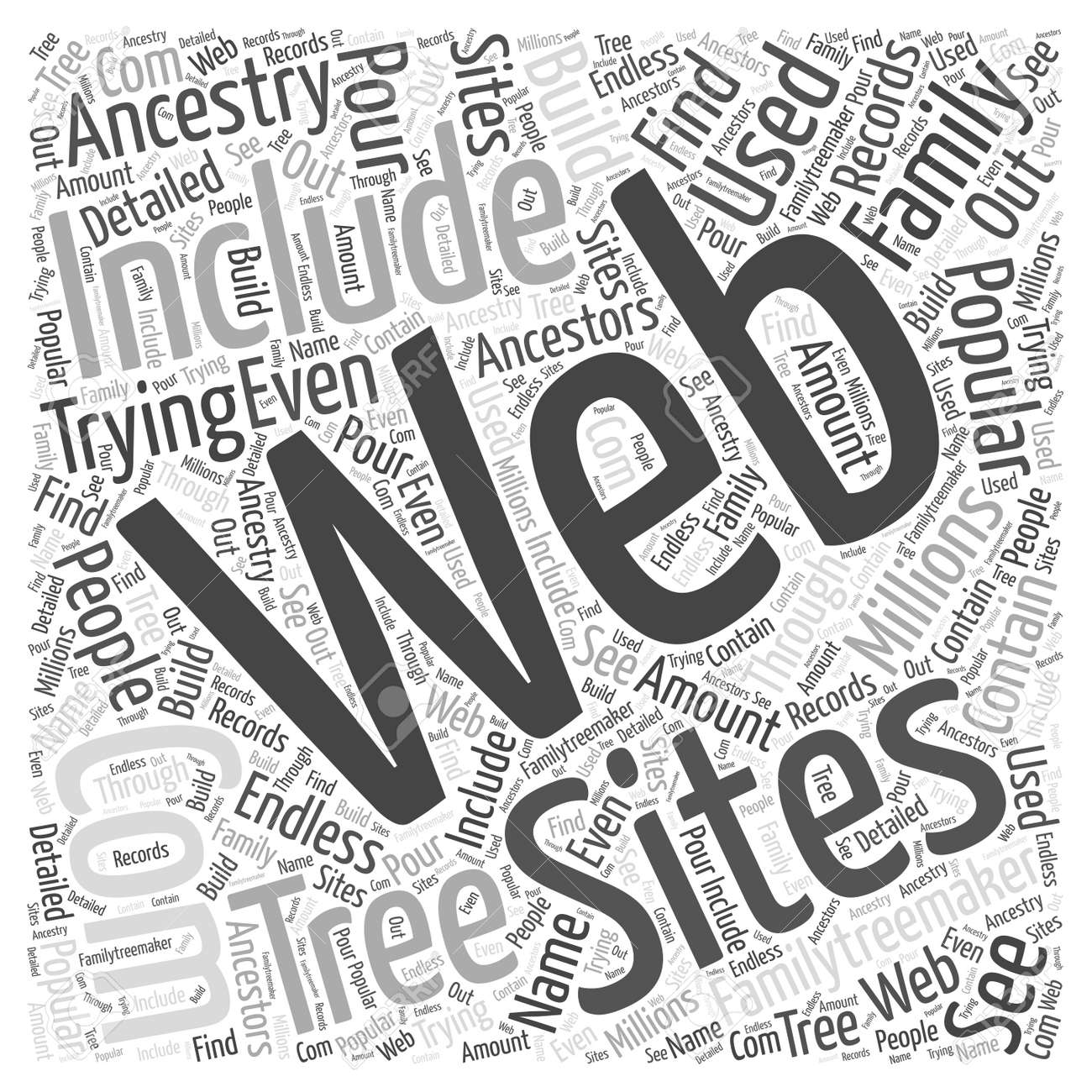 family tree word cloud concept royalty free cliparts vectors and