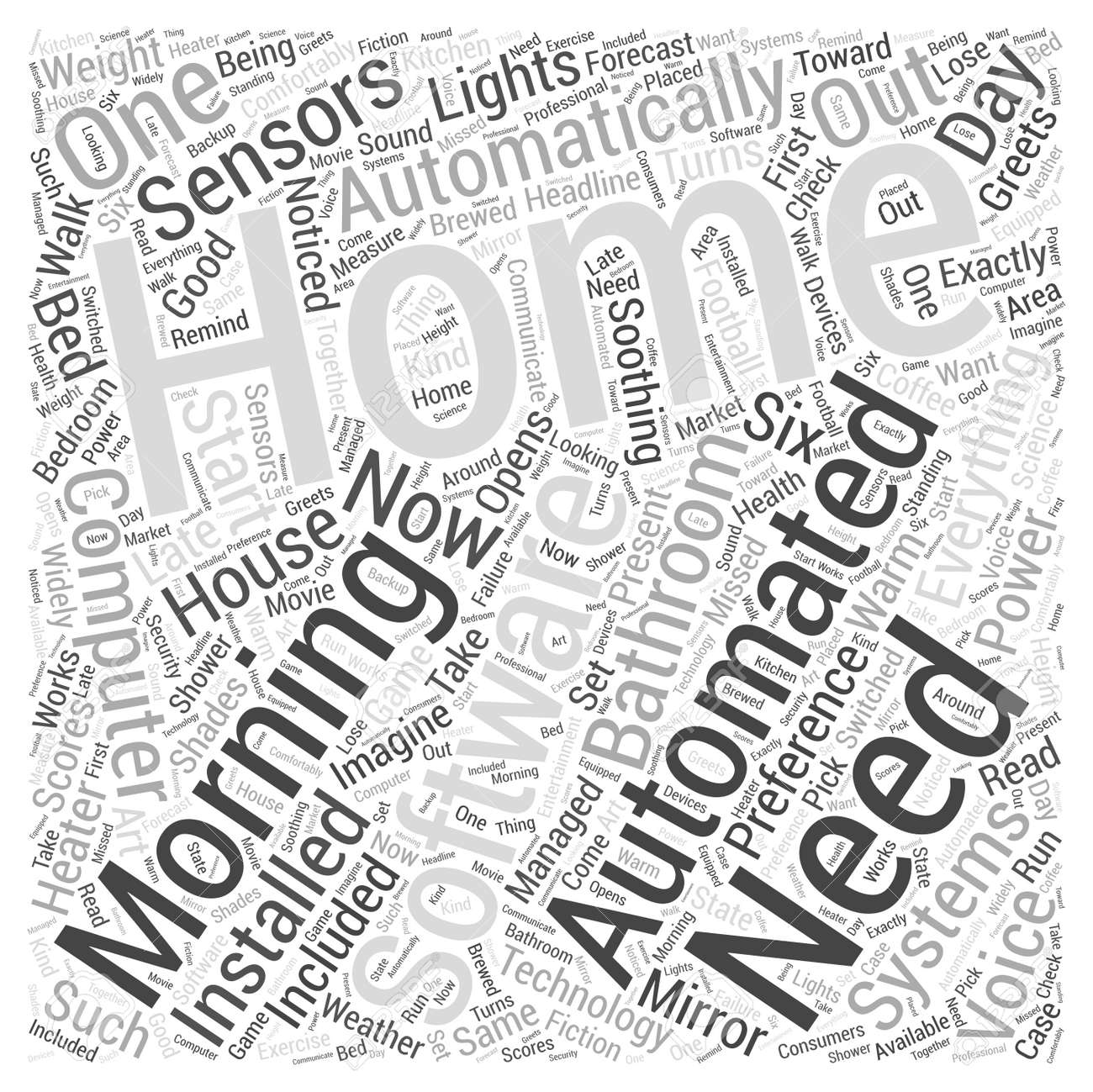 home automation software word cloud concept royalty free cliparts