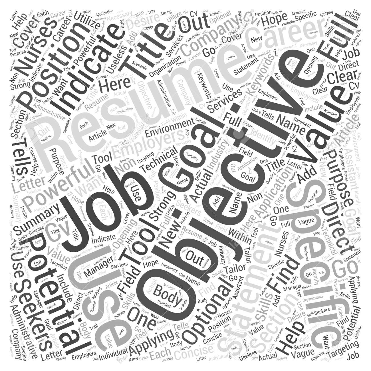 how to use a resume objective to help your job application word help with job applications