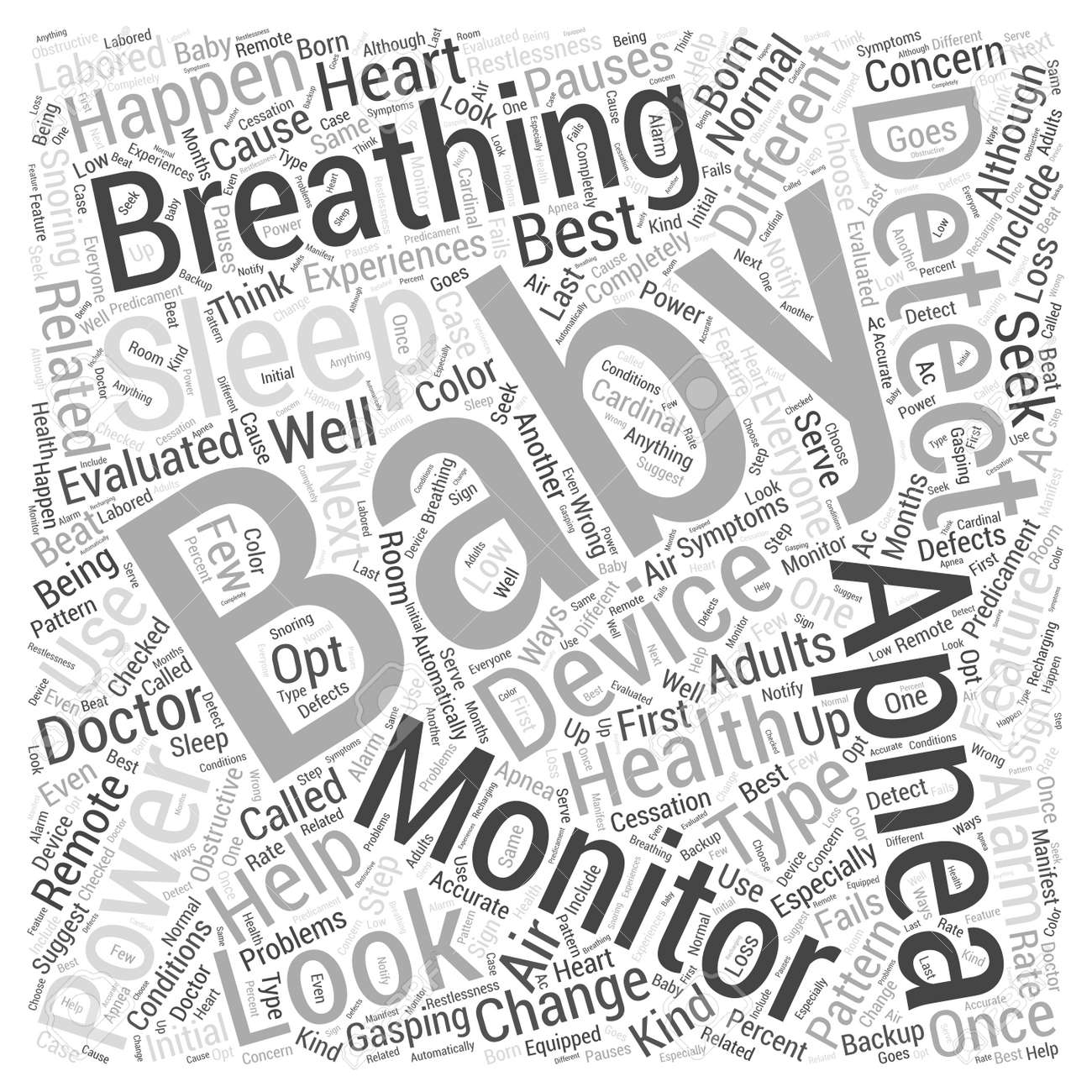 Vous Recherchez Le Meilleur Moniteur D Apnee Du Sommeil Bebe Word Cloud Concept Clip Art Libres De Droits Vecteurs Et Illustration Image