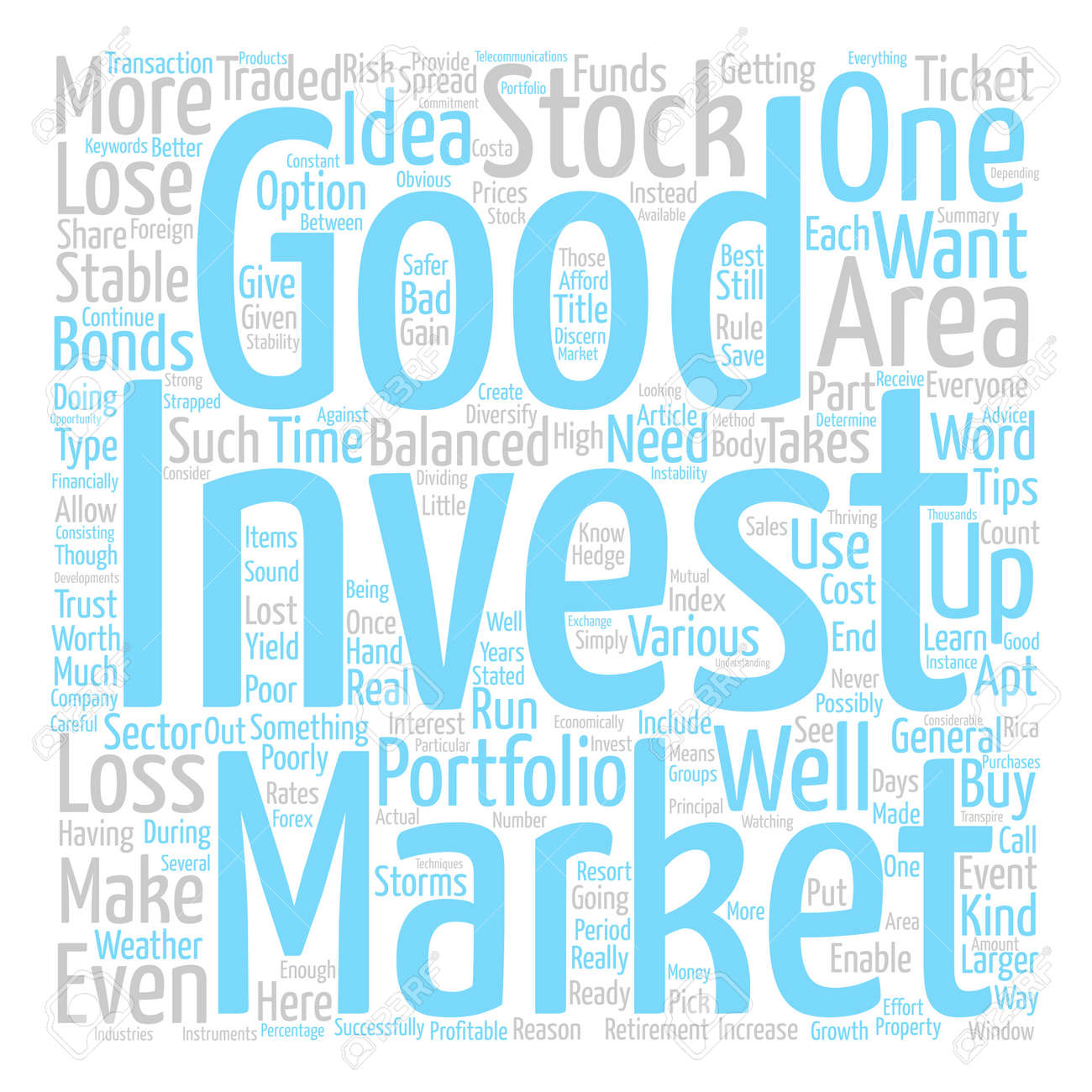 how to make a well balanced investment portfolio word cloud concept