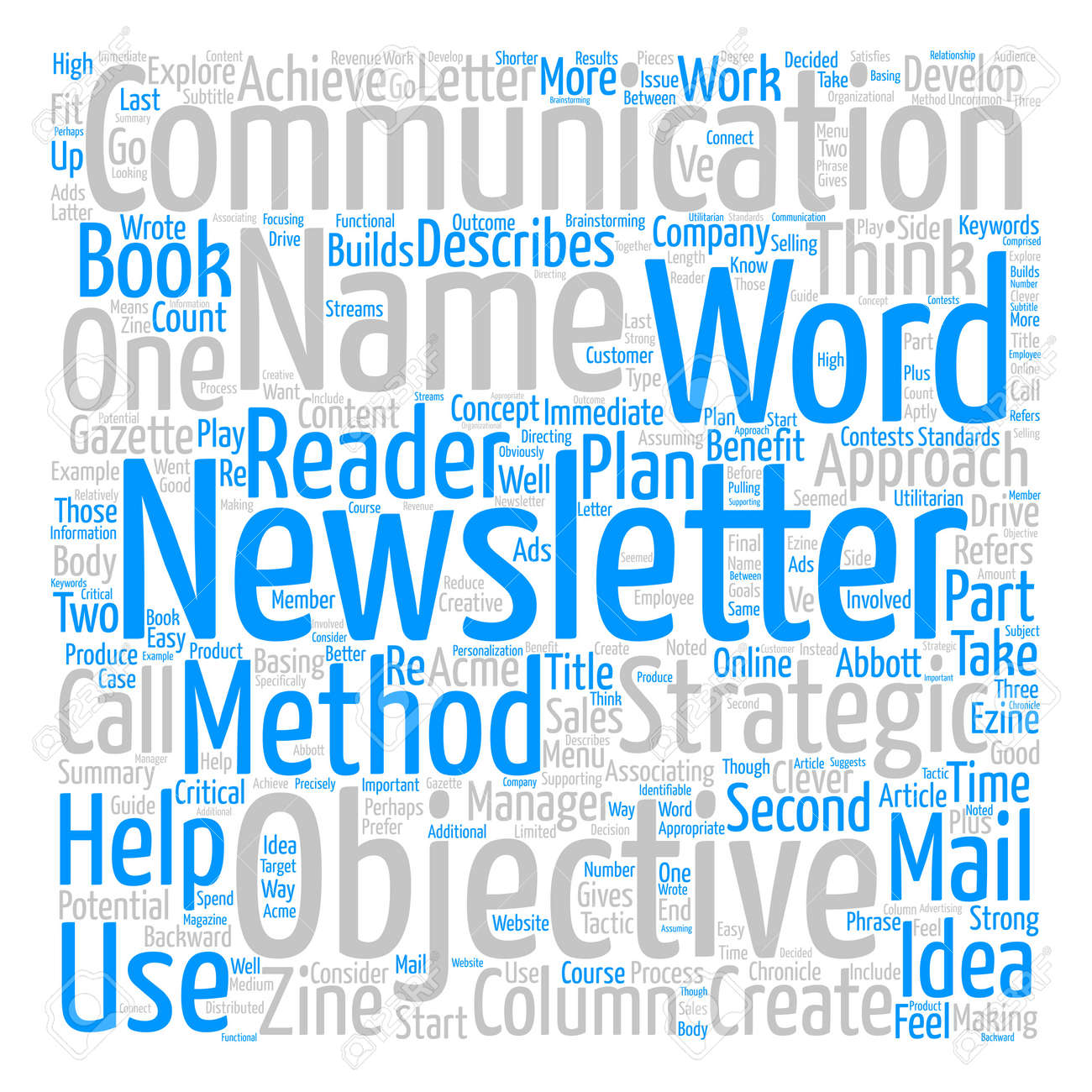how to create a newsletter name word cloud concept text background