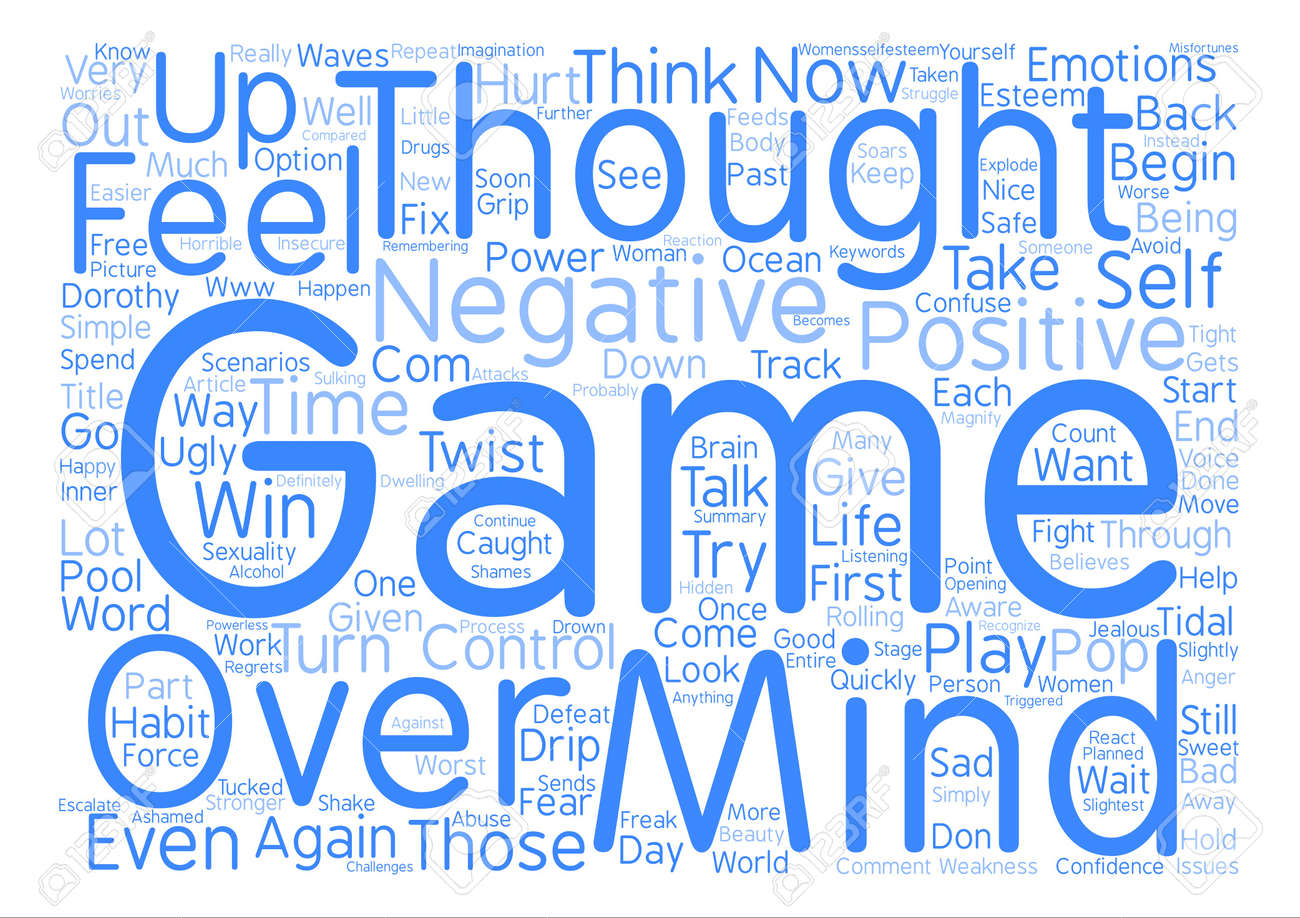 mind games text background word cloud concept royalty free cliparts triggered text