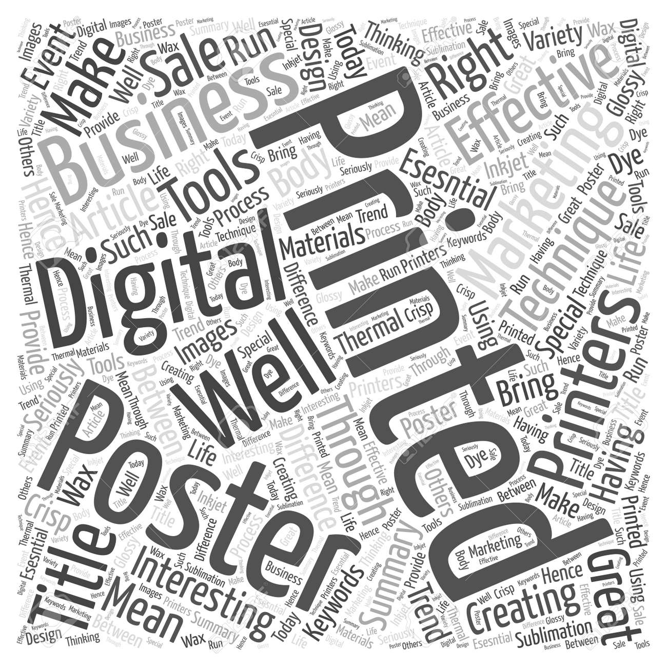 make your business interesting through posters word cloud concept