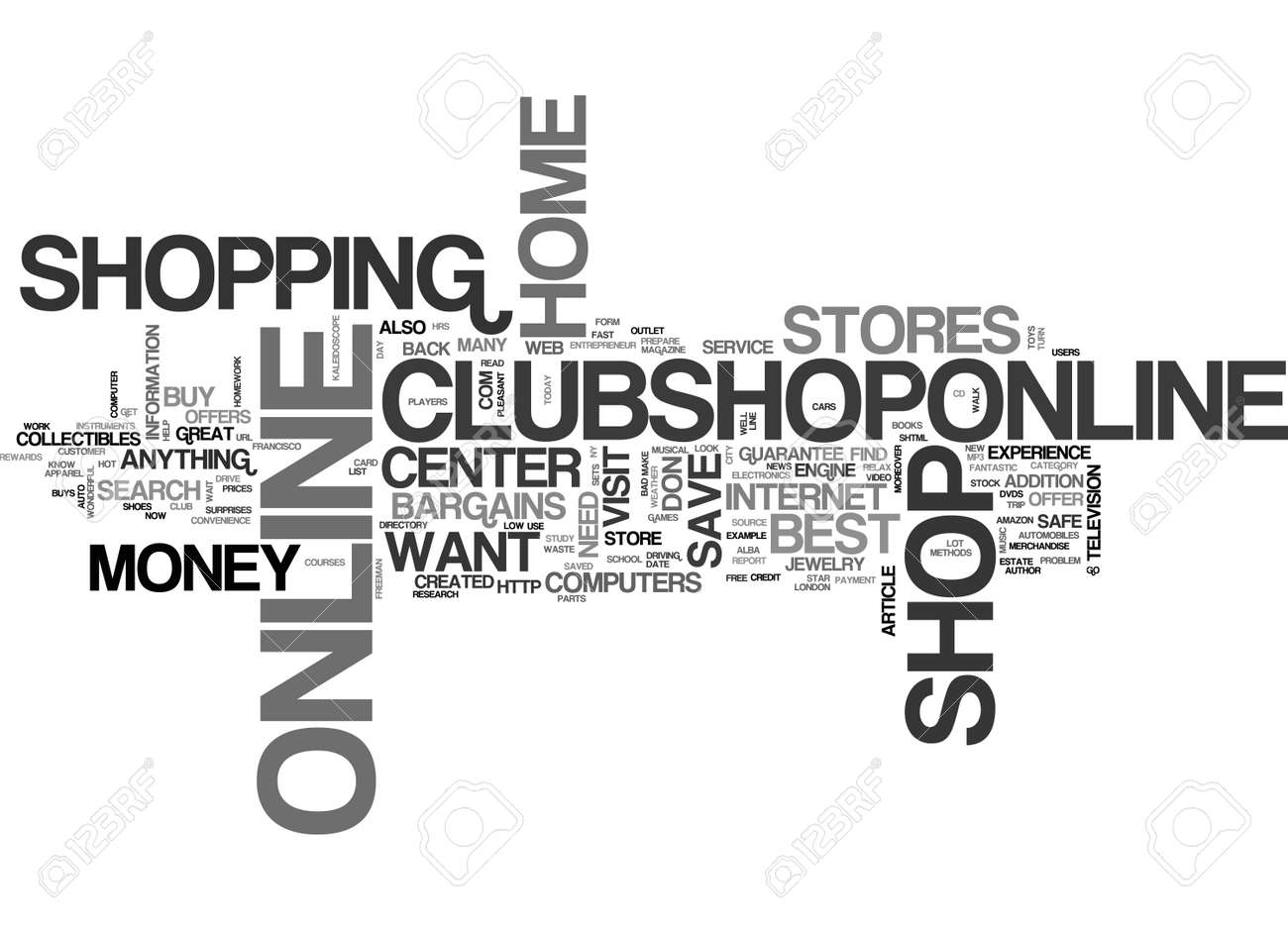 Bargains Online How To Shop And Save Money From Home Text Word - 