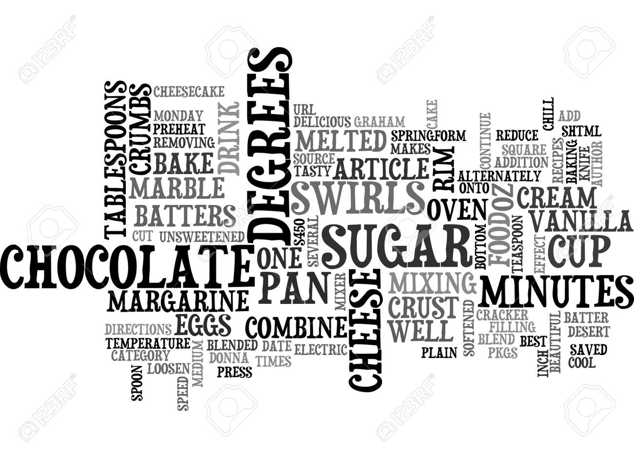 最高レシピ マーブル チーズ ケーキ テキスト Word クラウドの概念のイラスト素材 ベクタ Image