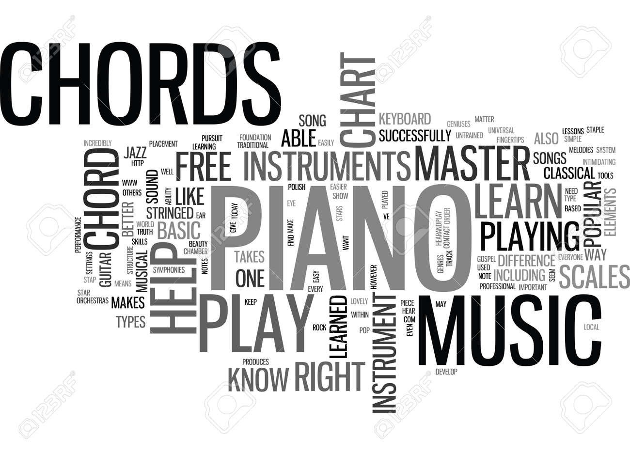 what can a free piano chord chart do for you text word cloud piano chord chart