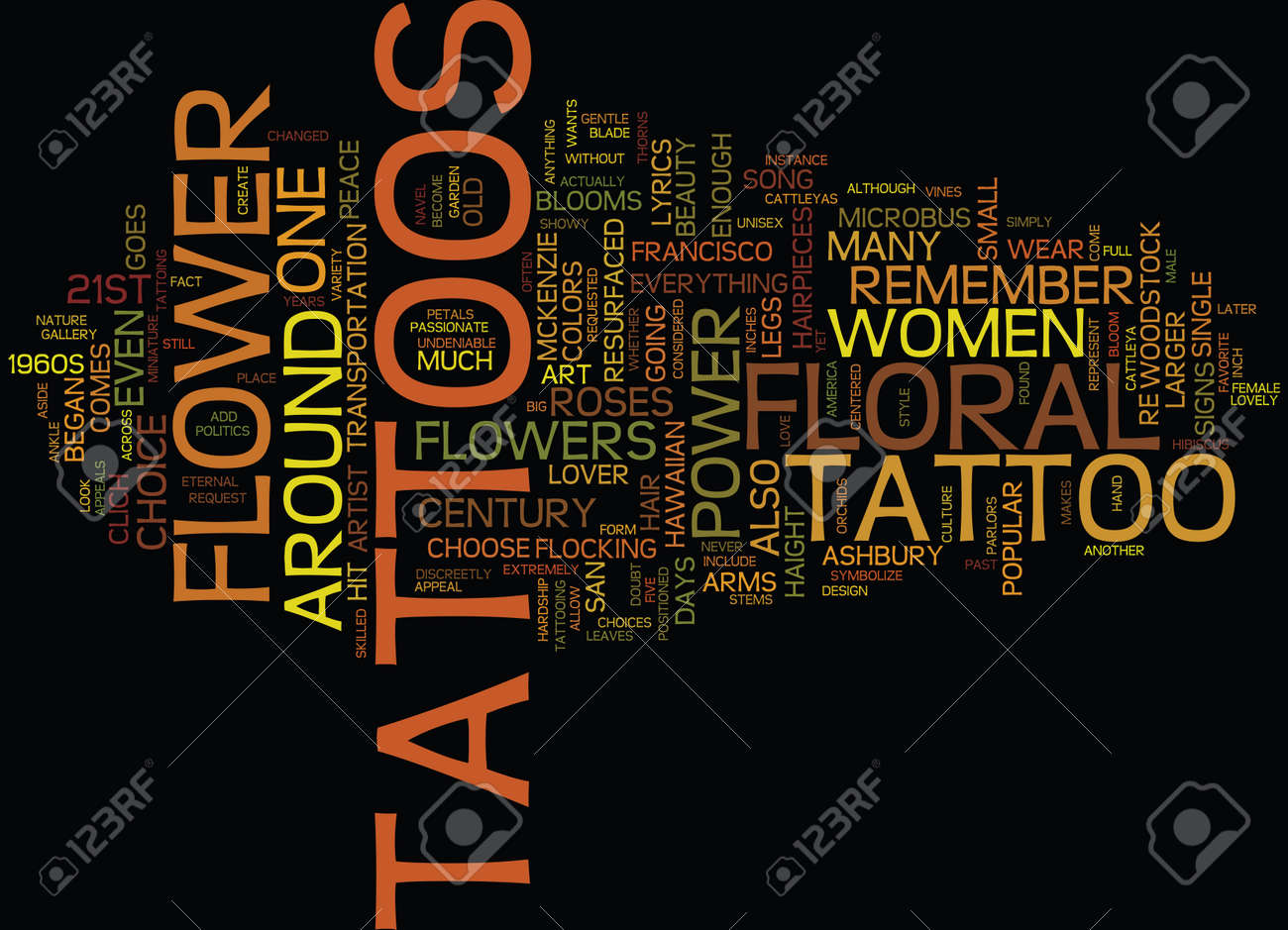floral tattoos flower power for the st century text background another word for floral