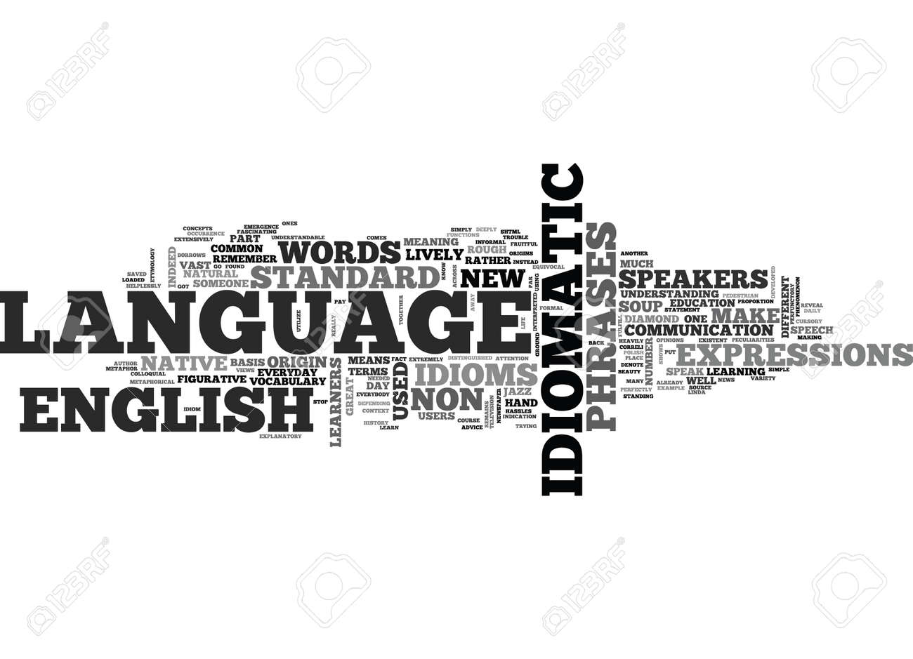 jazz up your english with fresh and lively idioms text background