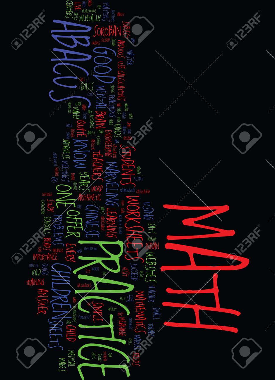 mental math practice worksheets text background word cloud concept mental math practice worksheets text background word cloud concept stock vector
