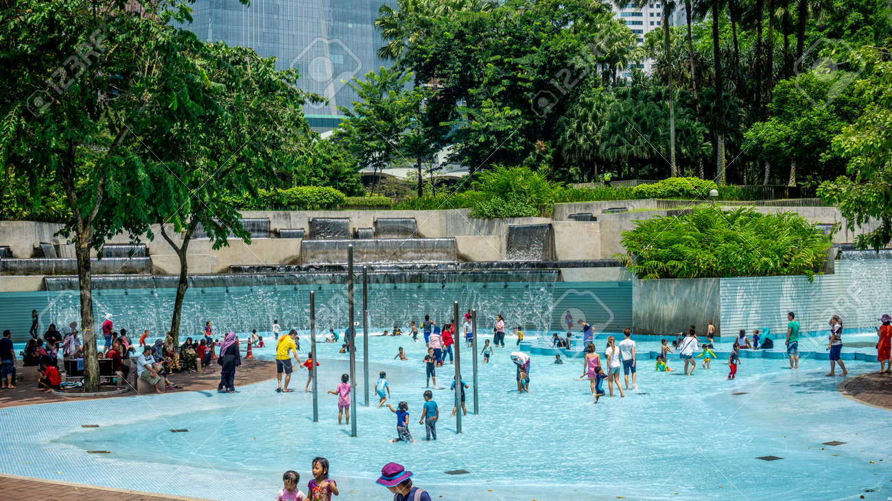 Kuala Lumpur, Malaysia - July 30, 2019: The View Of The Crowd Of 
