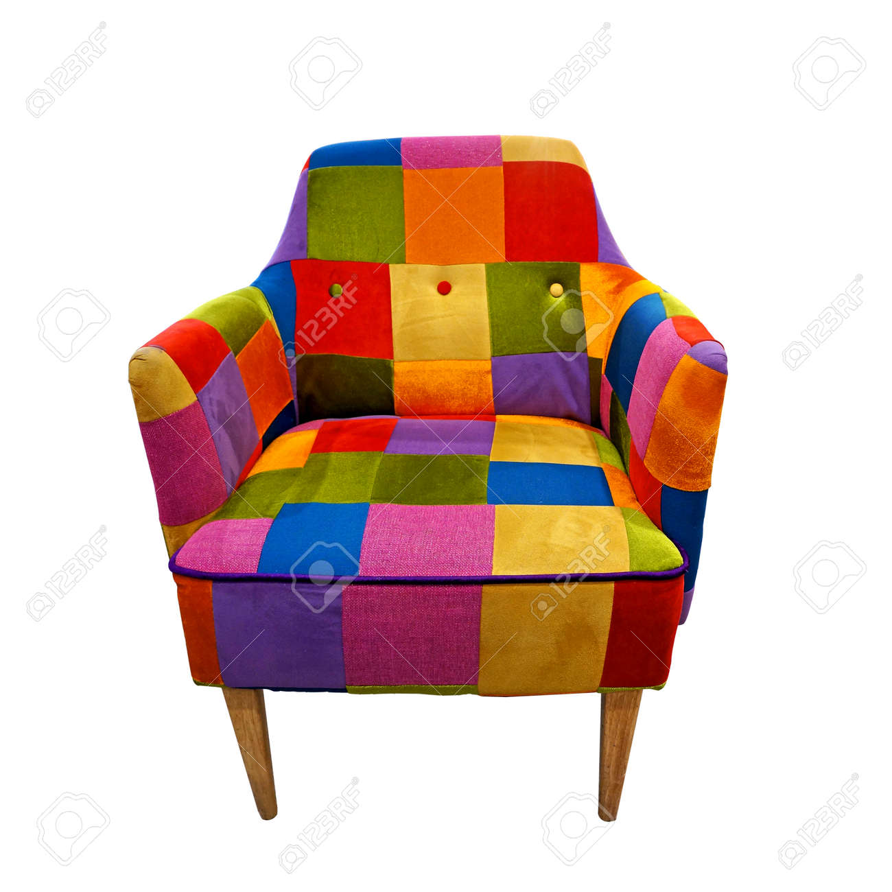 colorful armchair