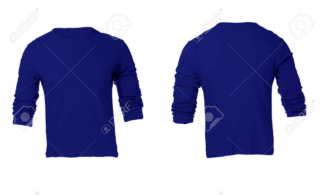 camisa azul manga larga hombre