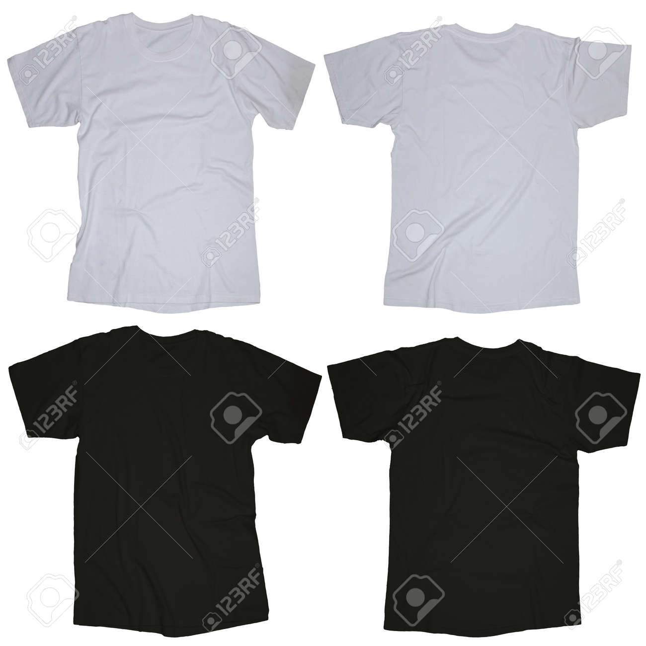 Arrugada Diseño En Blanco Plantilla De La Camiseta Y Negro Plantilla Arrugada En Blanco Camiseta Blanca, Diseño Del
