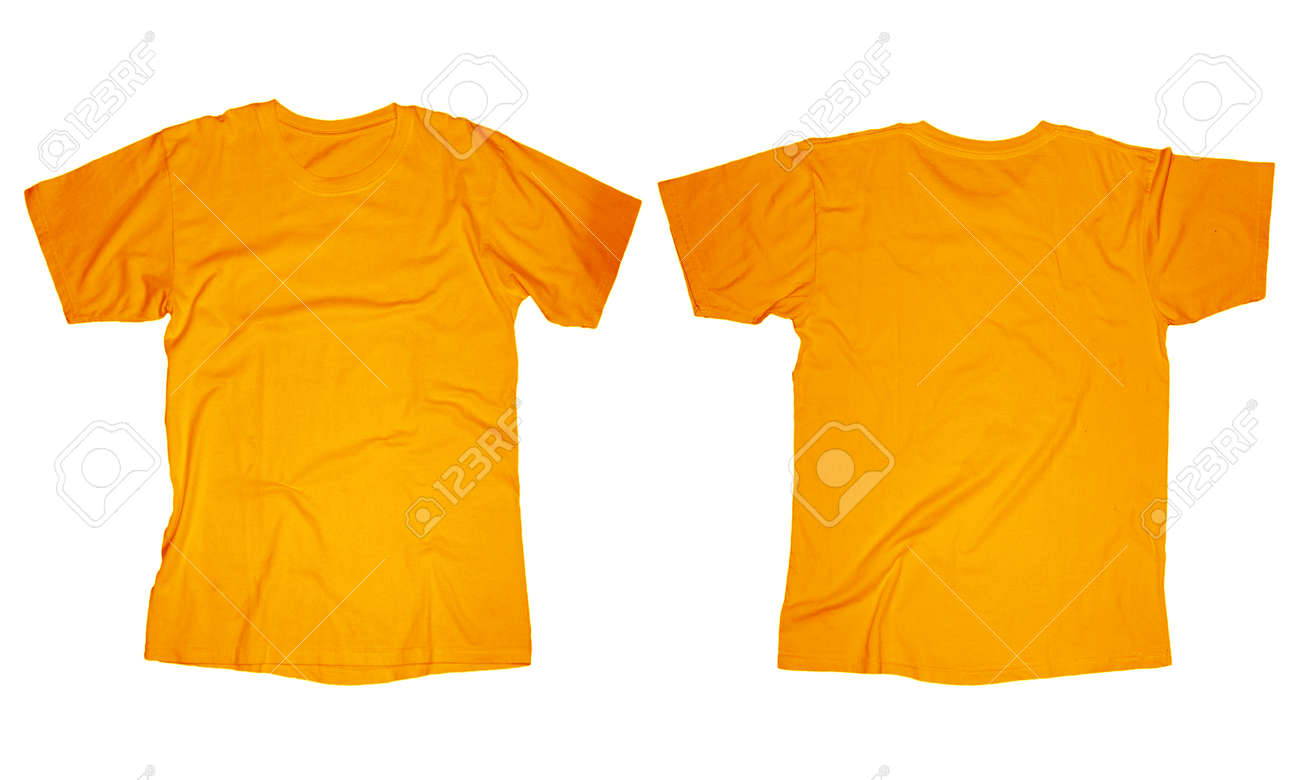 Plantilla Arrugada De Color Naranja En Blanco T shirt Plantilla Arrugada En Blanco Camiseta Blanca, Diseño Del