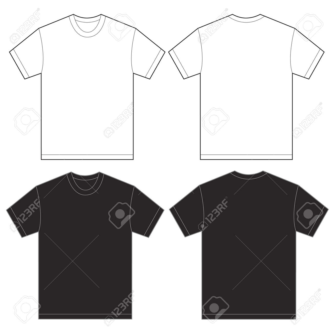 camisas blancas con negro