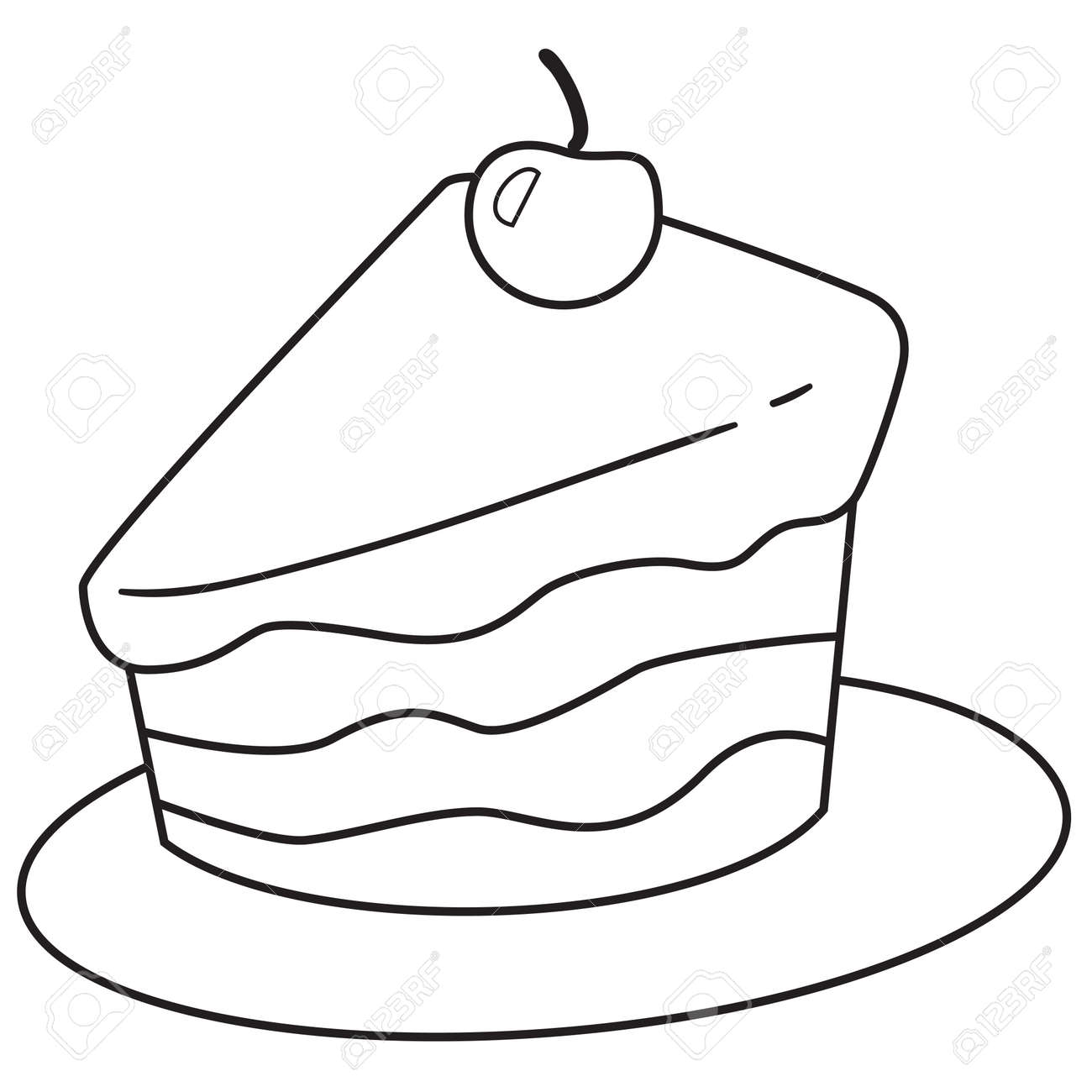 Vector Illustration Of Cake Slice In Black And White Outlined ... for Drawing Cake Slice
183qdu Vector Illustration Of Cake Slice In Black And White Outlined ... for Drawing Cake Slice
183qdu
