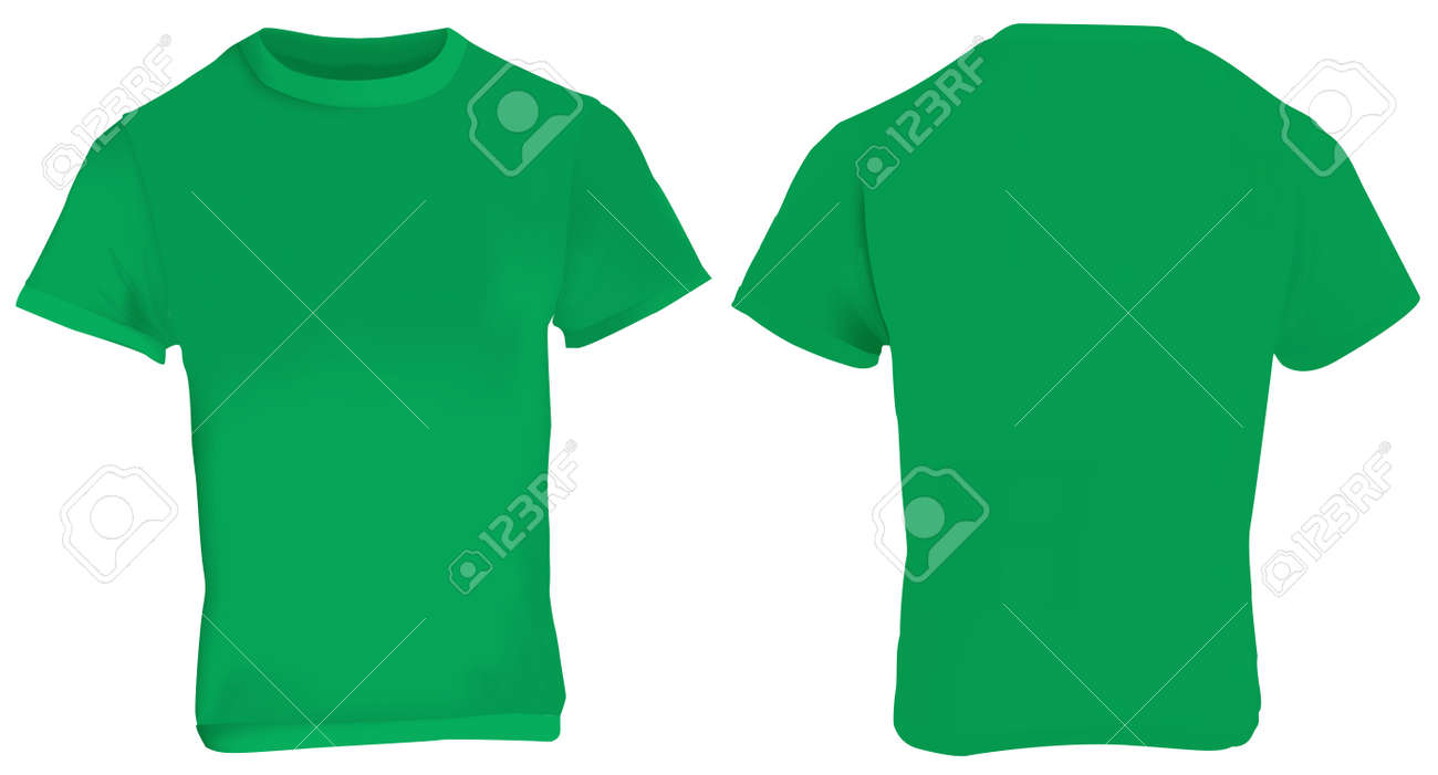 green t shirt template