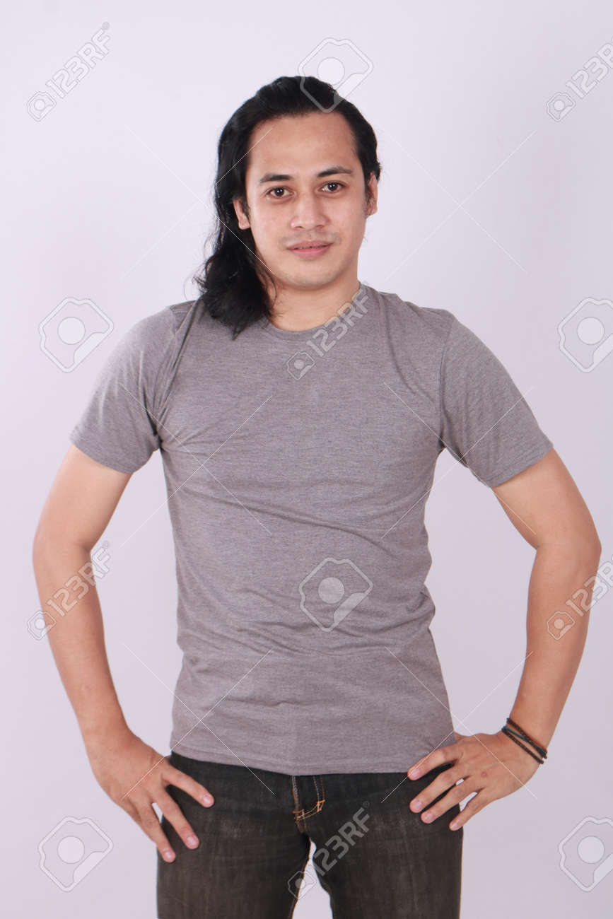 Imagen De La Foto De Un Modelo Asiático Que Sonríe Y Que Imagen De La Foto De Un Modelo Asiático Que Sonríe Y Que