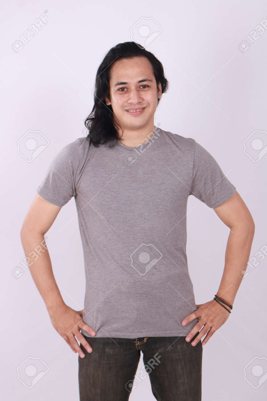 Imagen De La Foto De Un Modelo Asiático Que Sonríe Y Que Imagen De La Foto De Un Modelo Asiático Que Sonríe Y Que