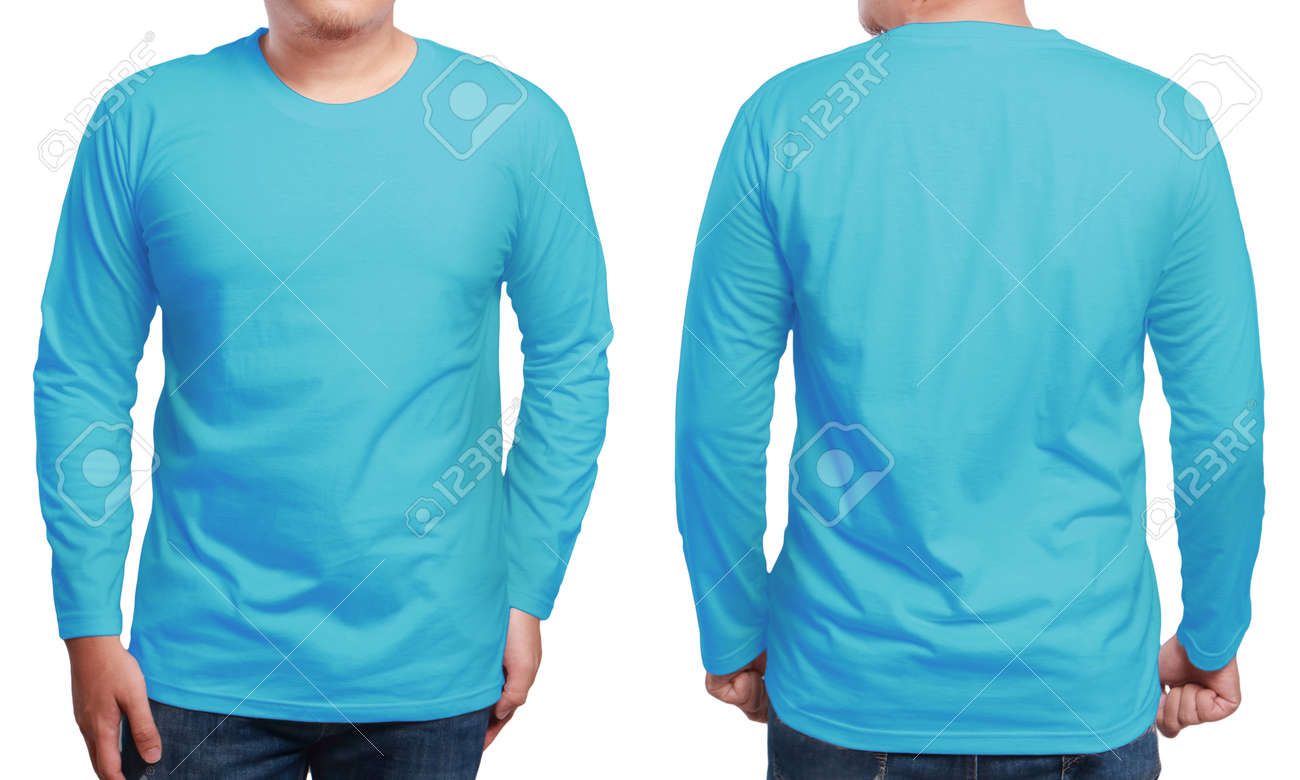 blue green shirt plain