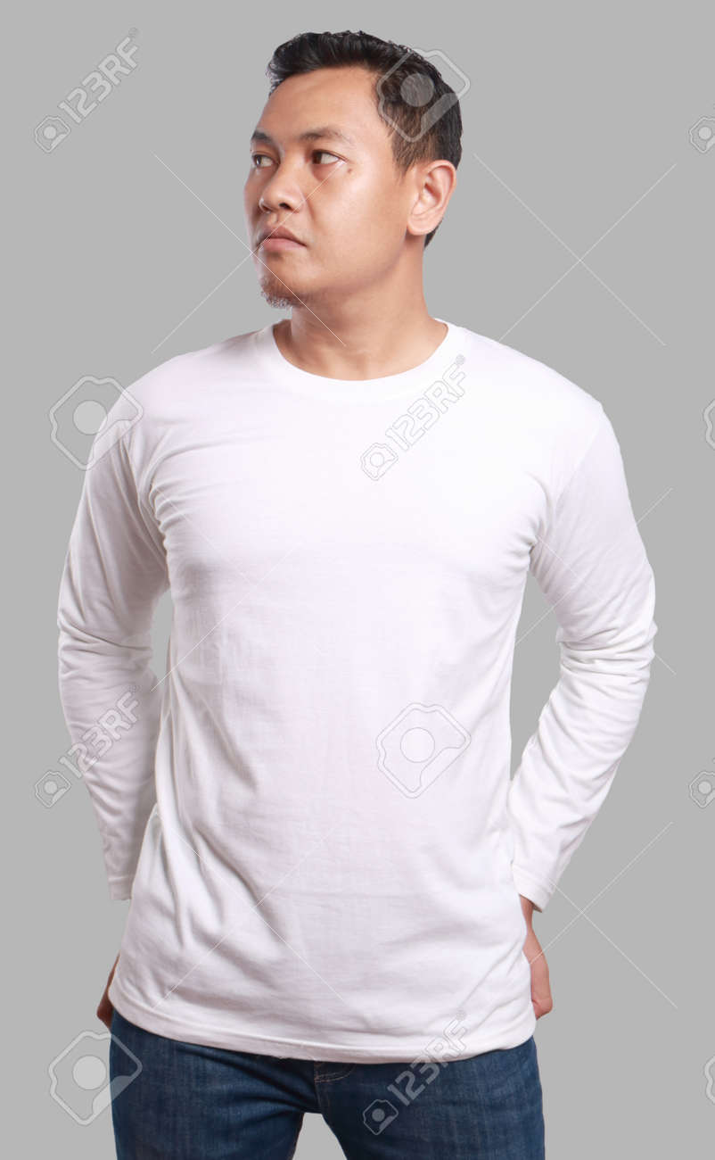 plain white long sleeve