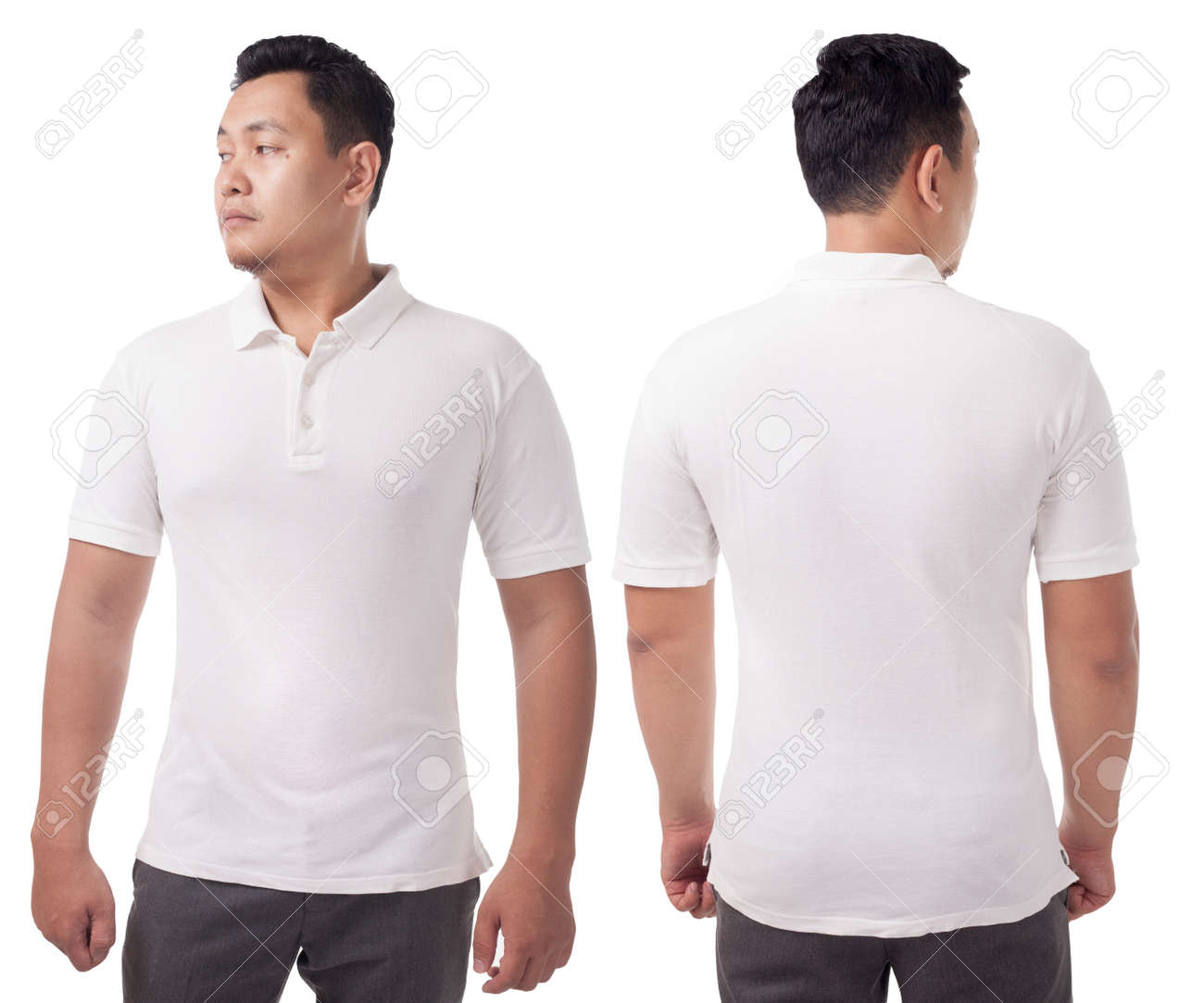 polo shirt white plain