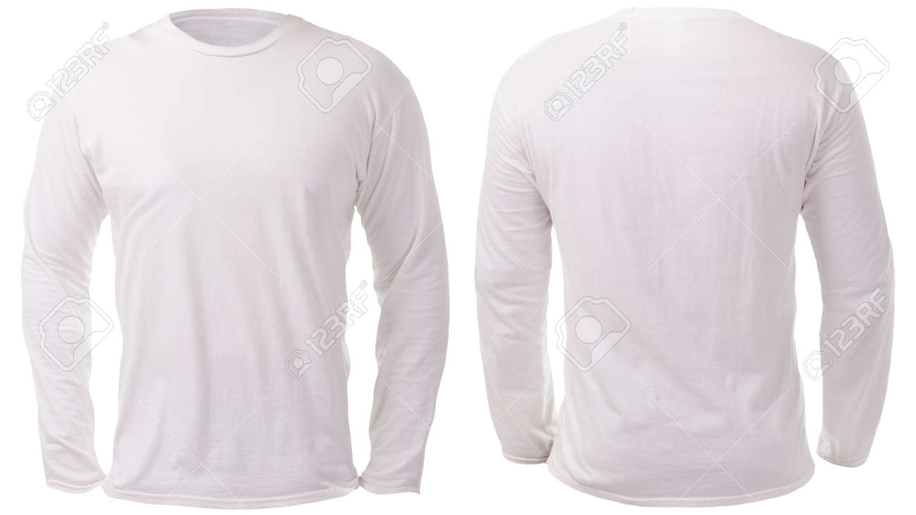 Blank Long Sleeved Shirt Mock Up 