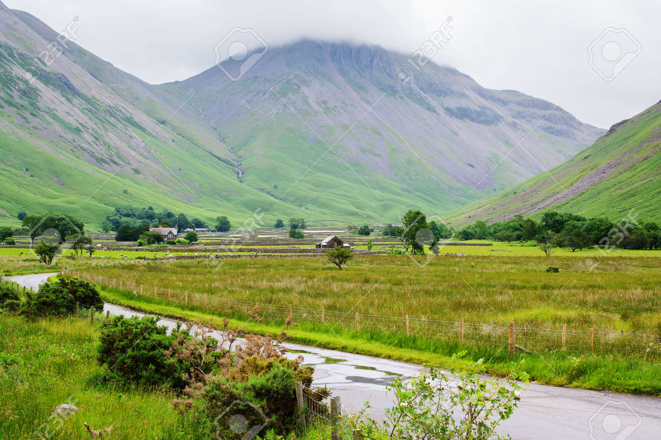 Stunning Rural Green Landscapes In Wasdale Lake District National Stock Photo Picture And Royalty Free Image Image 81675647