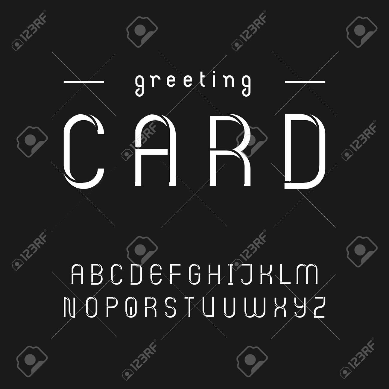 大文字でビンテージ スタイル ステンシル フォント のイラスト素材 ベクタ Image 53472589