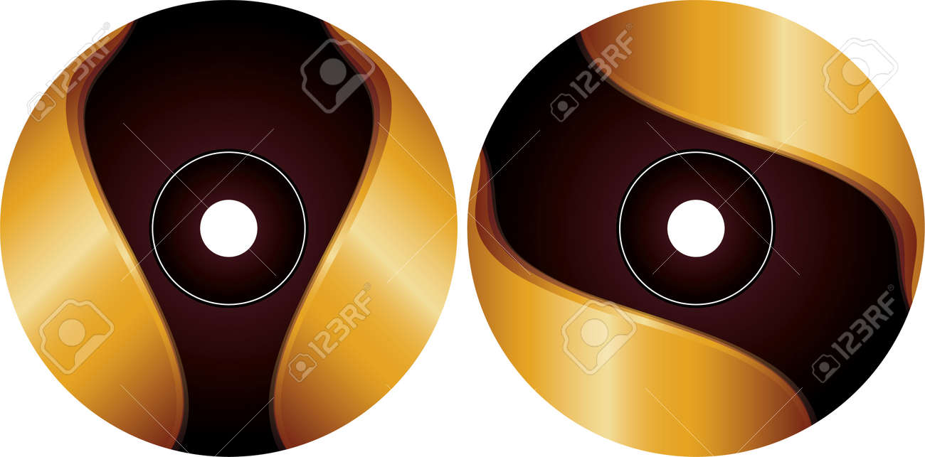 cd dvd label design template vector art dvd design template