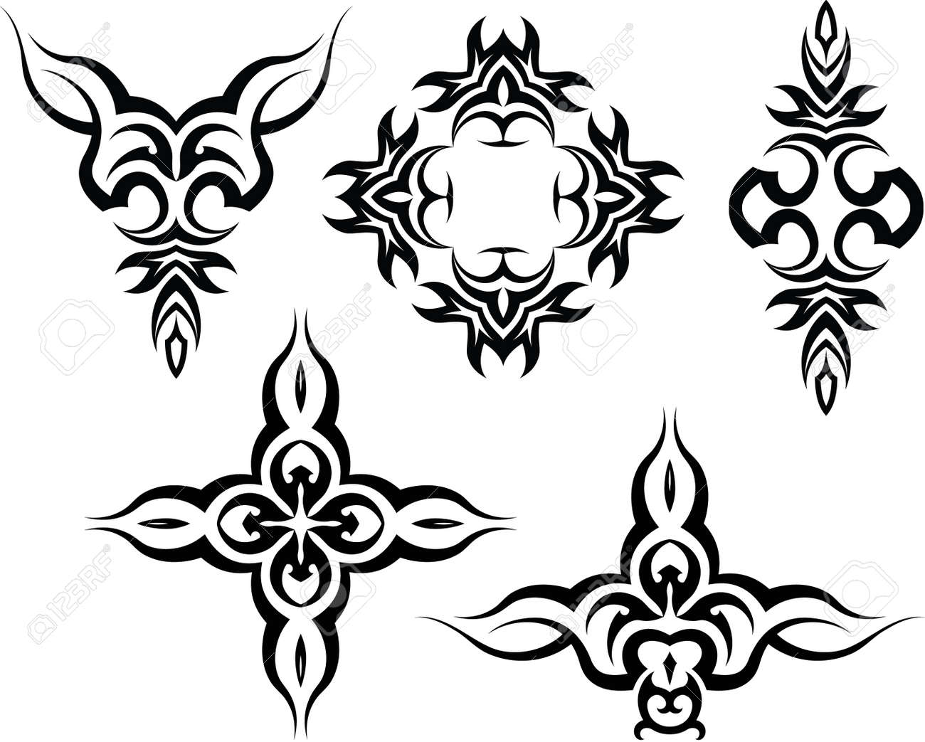 Tribal-Tattoos 31974474-Tribal-Tattoo-Design-Vector-Art-Stock-Vector