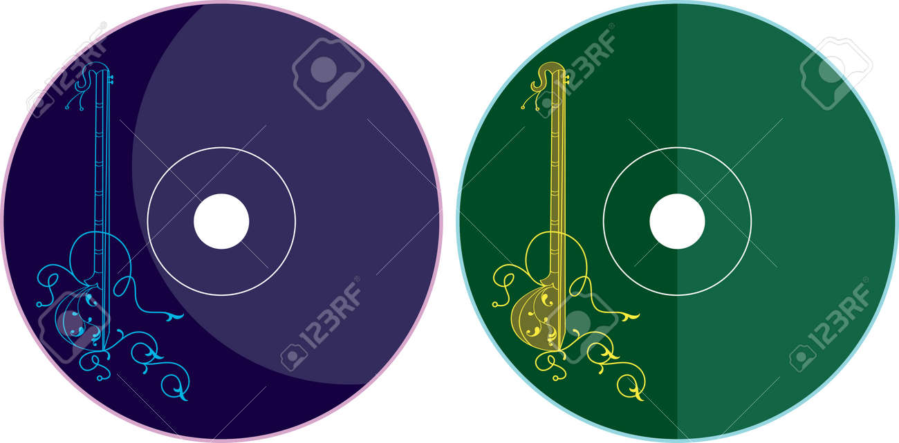 Cd Dvd ラベル デザイン テンプレート ベクトル アート のイラスト素材 ベクタ Image