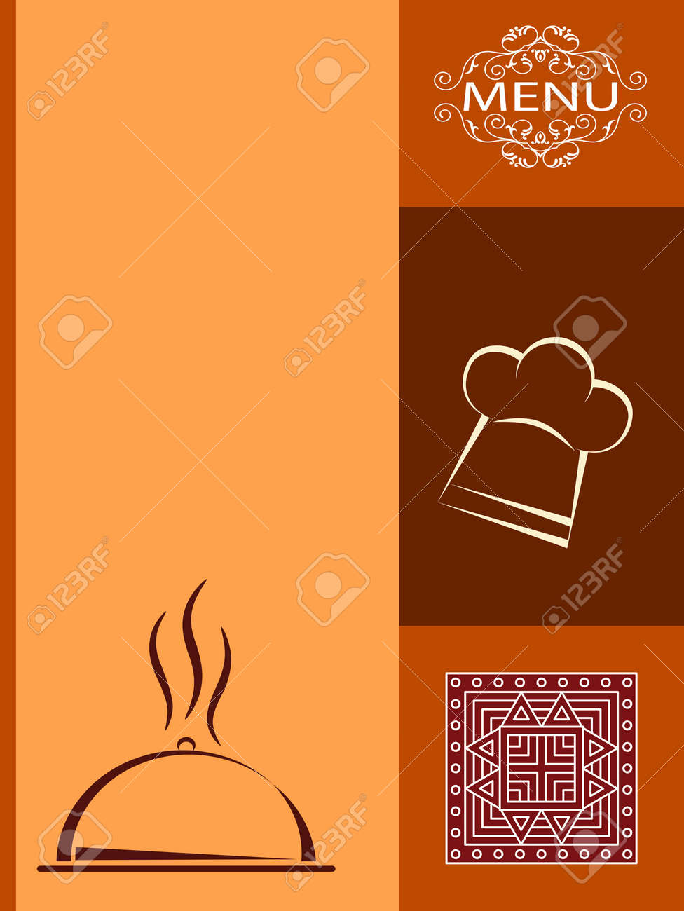 menu card design template vector art design a menu
