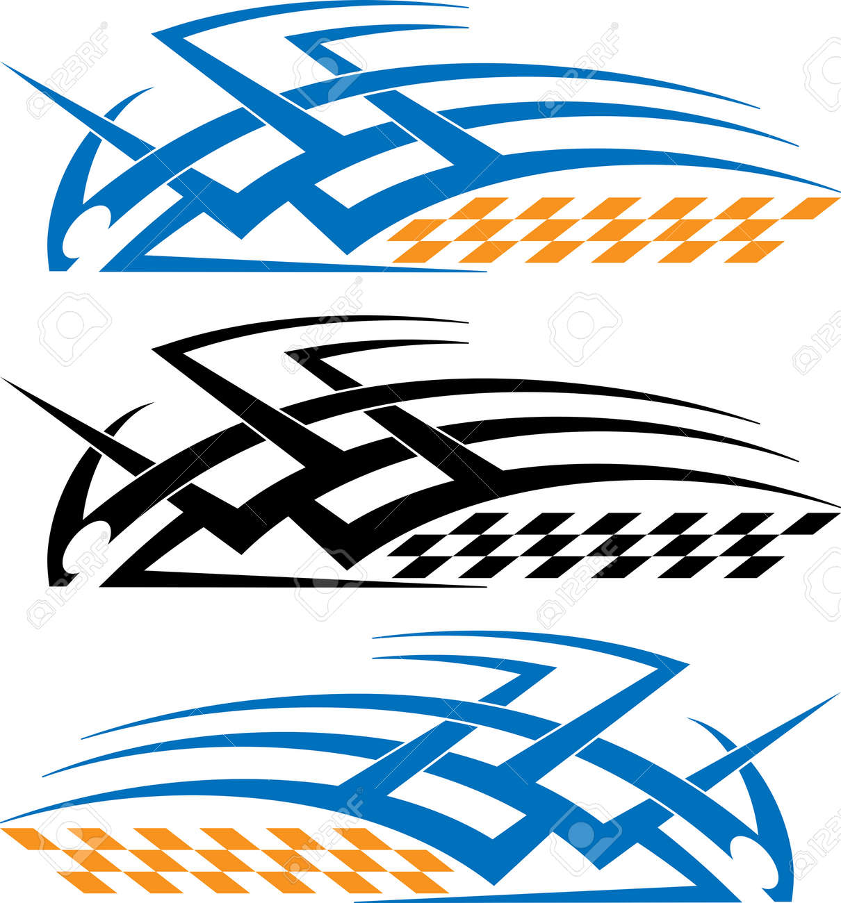 部族車デカール ビニール準備ベクトル図のイラスト素材 ベクタ Image