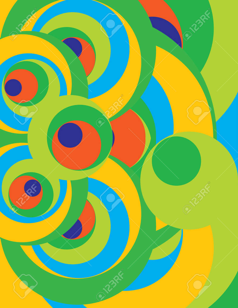 Pintura Abstracta Moderna De La Ilustracion De La Pared Del Arte