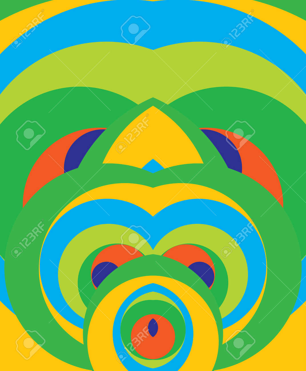 Moderna Pintura Abstracta Arte Vector Ilustracion De La Pared