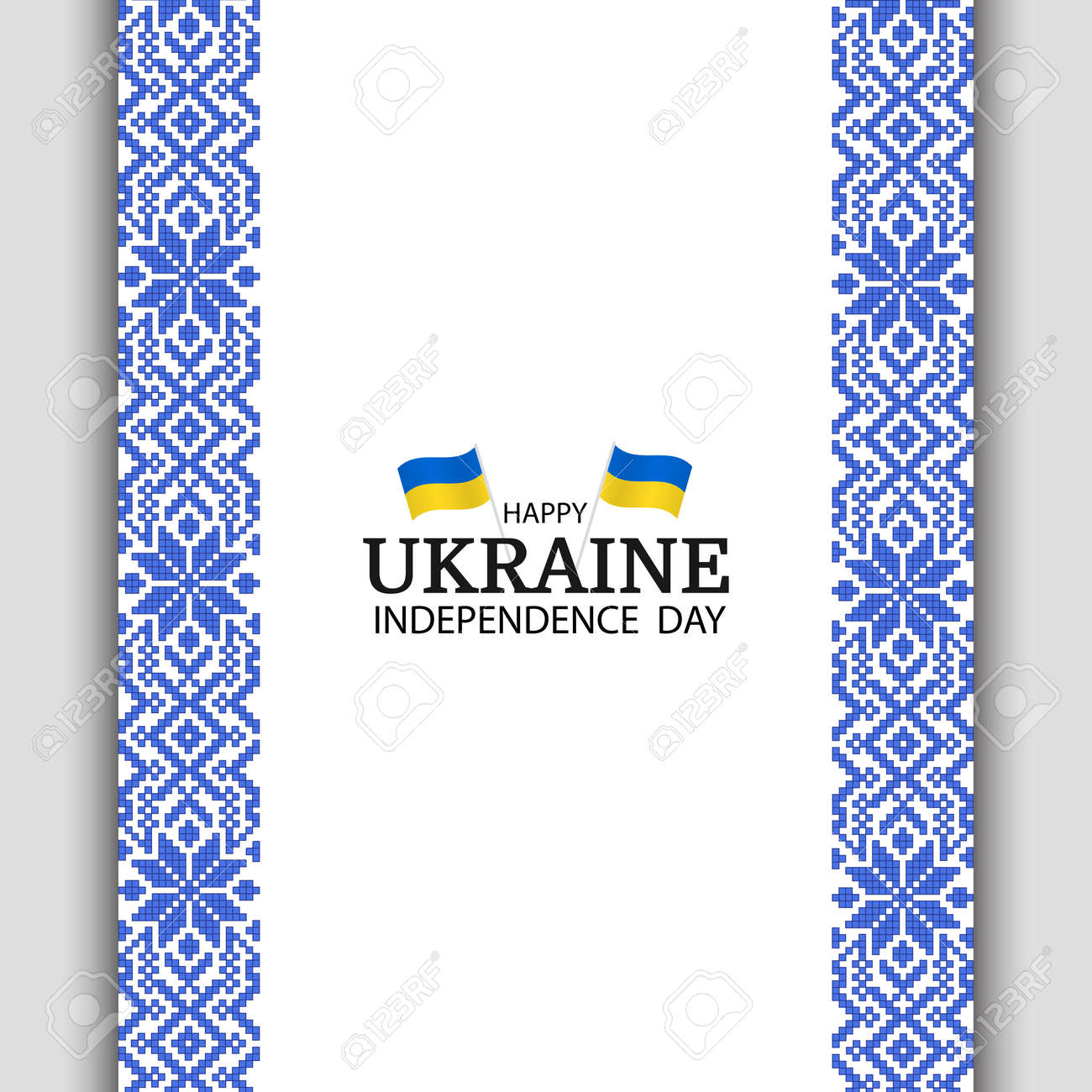 Vector Illustration of Ukraine Independence Day. National pattern. - 170744991 Vector Illustration of Ukraine Independence Day. National pattern. - 170744991