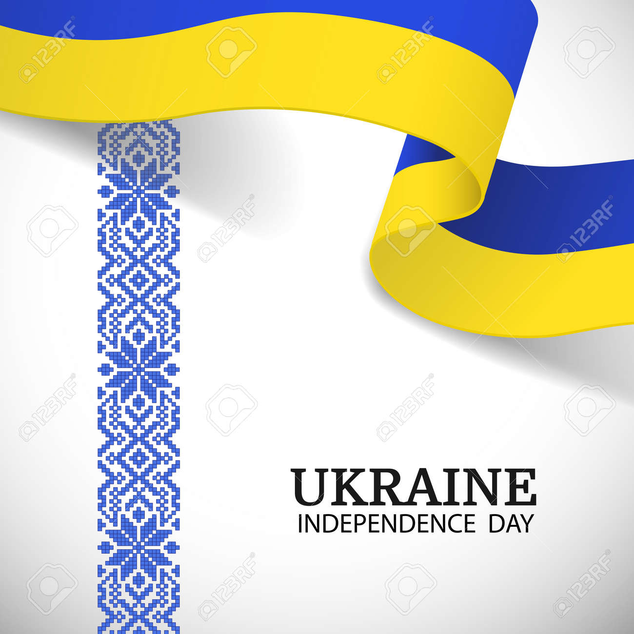 Vector Illustration of Ukraine Independence Day. National pattern. - 170744907 Vector Illustration of Ukraine Independence Day. National pattern. - 170744907