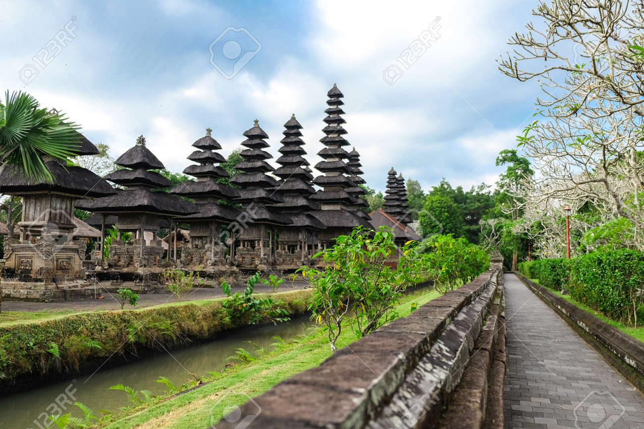 The Gate Of Pura Taman Ayun Temple In Bali Indonesia A Royal