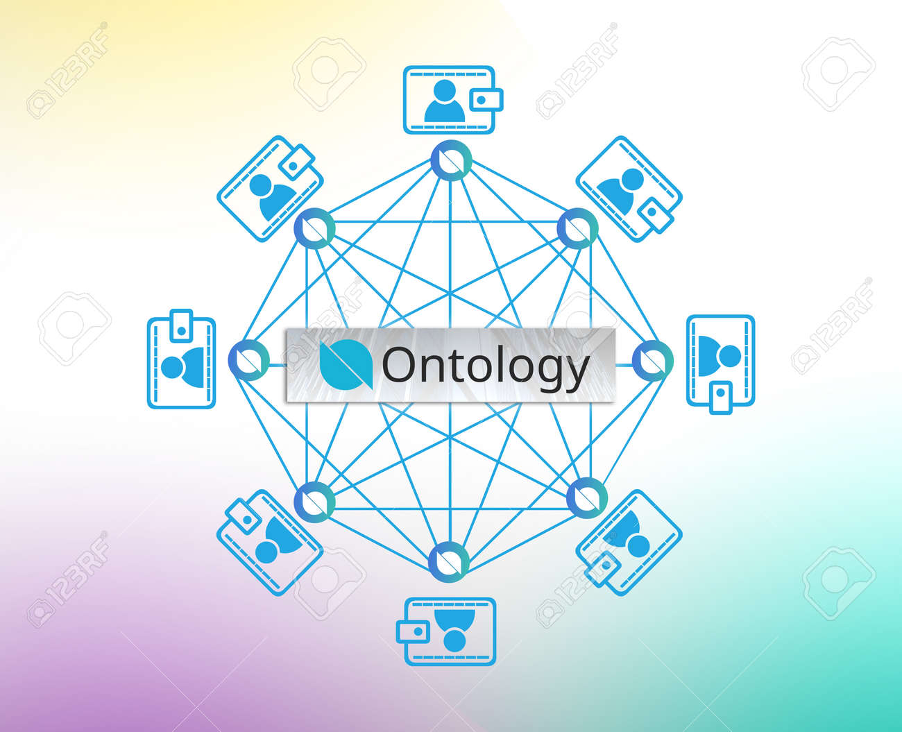 온톨로지 코인 또는 Ont의 개념, 암호화폐 블록체인 플랫폼, 디지털 화폐 로열티 무료 사진, 그림, 이미지 그리고 스톡포토그래피.  Image 105827875