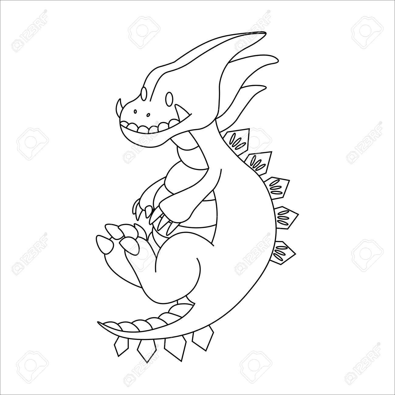 Cute Dragon. Funny Vector Illustration. Cute Cartoon Monster. Doodle  Monsters. Cute Doodle Royalty Free SVG, Cliparts, Vectors, and Stock  Illustration. Image 115193588.